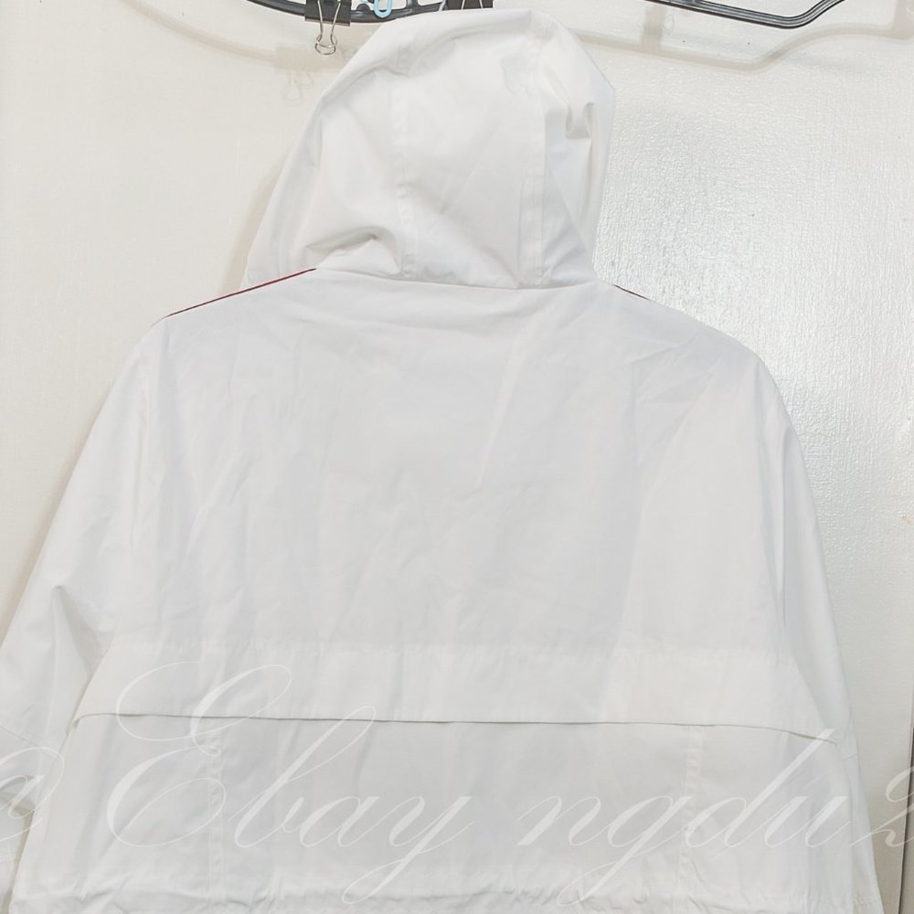 Tommy Hilfiger Ladies' Long Windbreaker WHITE - Picture 7 of 8